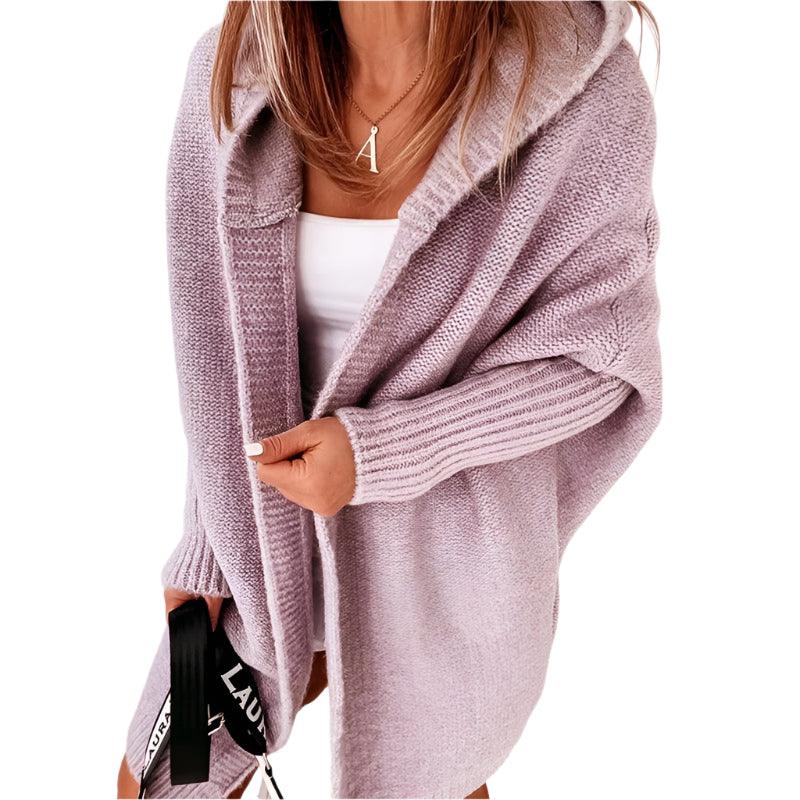 Amber | Cardigan oversize douillet pour femme | Capuche