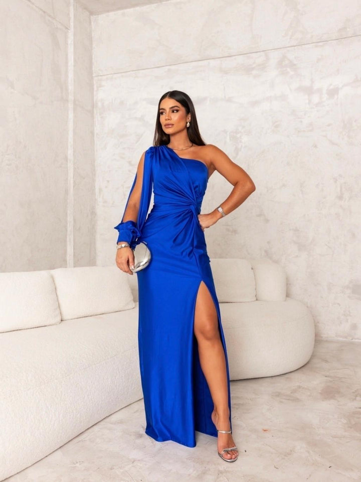 Robe en satin de luxe pour femme